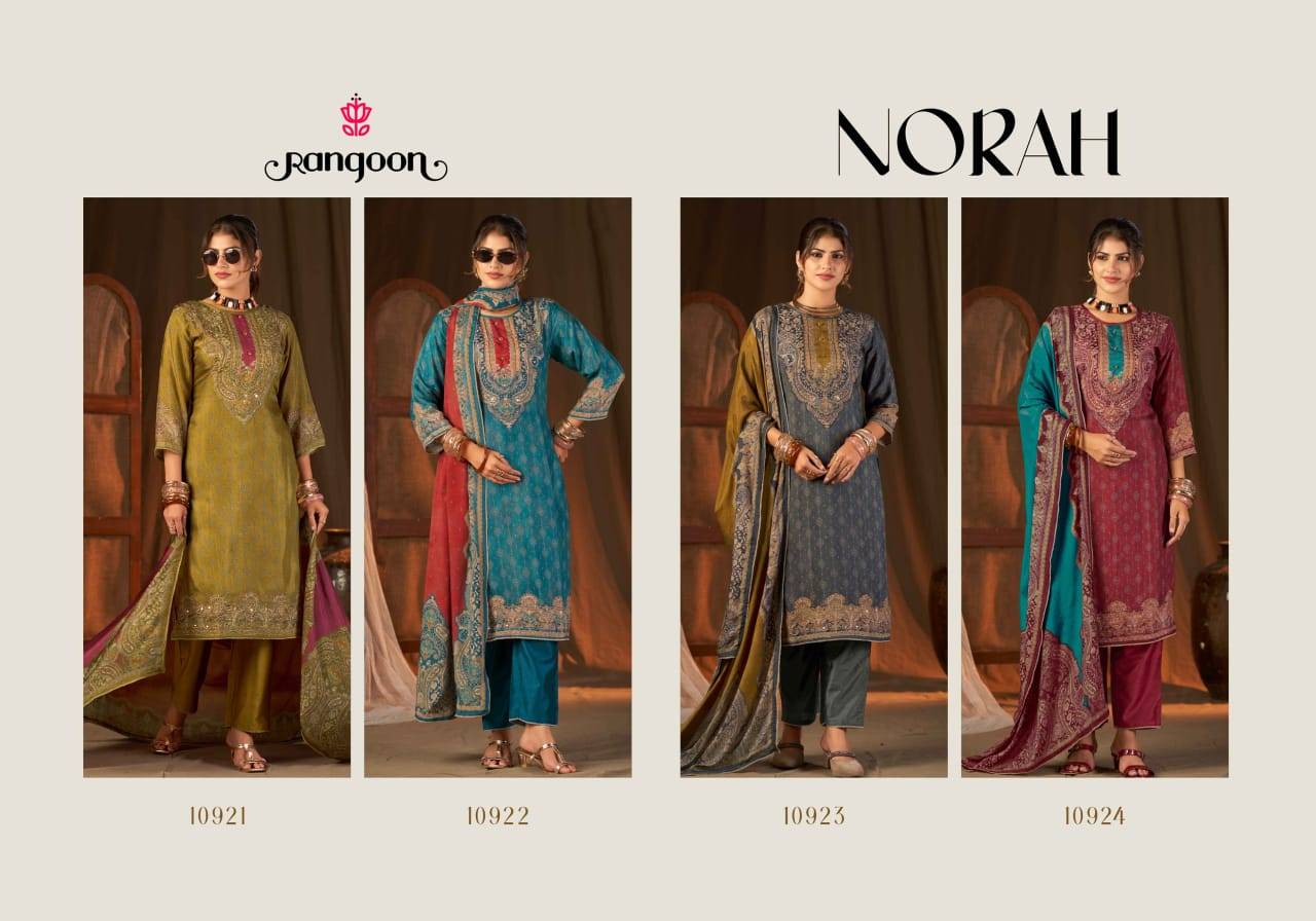 NORAH by Rangoon 10921 to 10924 series casual wear Pure Muslin Print dressesAt Wholesale Price
